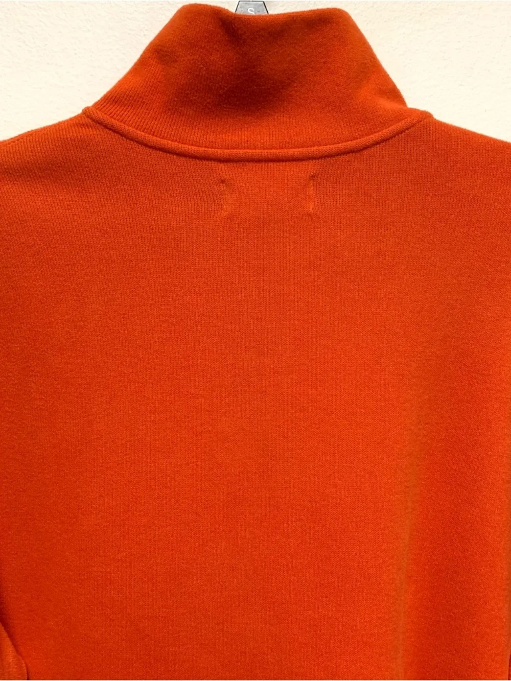 Polo Ralph Lauren 1/4 Zip Pullover Sweater Size Large Orange Quarter Preppy Prep